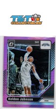 Keldon Johnson 2024-25 Donruss Optic Hyper Pink #161 San Antonio Spurs 36a