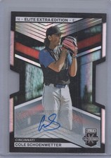 2023 Panini Elite Extra Edition #10 Cole Schoenwetter Signatures Die Cut #/399