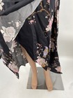 ByTiMo Womens Satin Long Sleeve Midi Dress Size M Midnight Birds