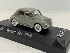 1/43 Solido 1954 Renault 4cv Green # 4537 Die-cast with Case