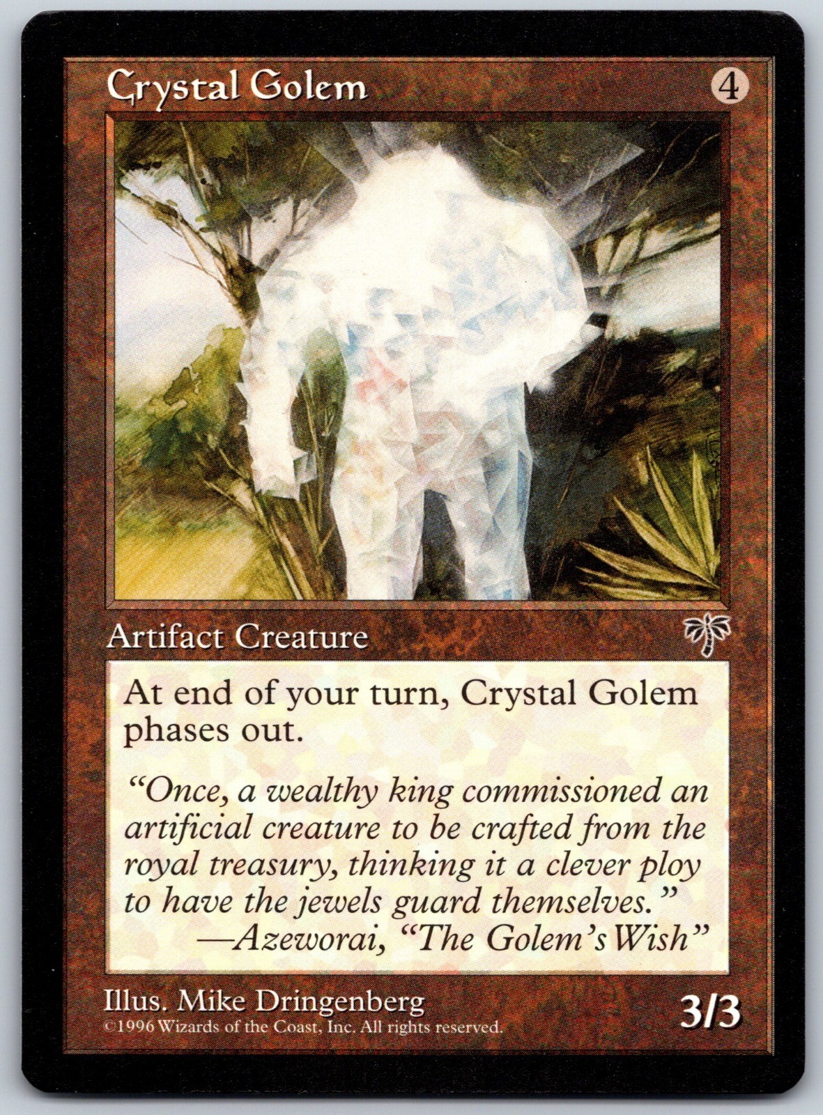 Crystal Golem MTG U Mirage LP
