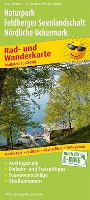 Feldberg Lake District Nature Park - Northern Uckermark, cycli (Map) (UK IMPORT)