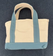 LL Bean Mini Boat And Tote Bag In Sold Out Slate Color Size Mini