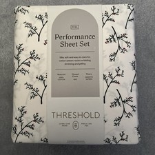Threshold 400 Thread Count Performance Full Sheet Set Holly Brand New