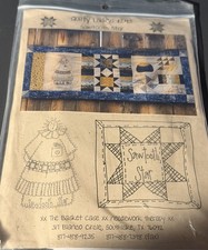 Basket Case Needlework Therapy Sawtooth Star 16"x40" quilted & needlework uncut