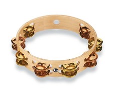 LP Pro 10 Inch Double Row Tambourine - Brass/Bronze Hybrid