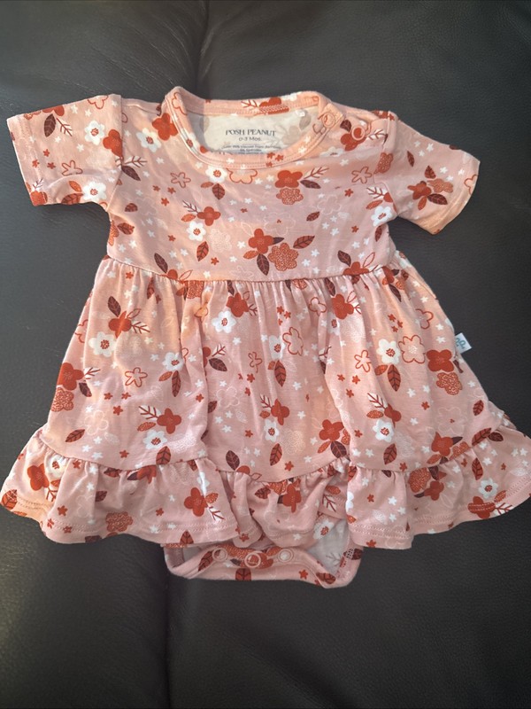 Posh Peanut Outfit 0-3 Months Pink Girls Baby 