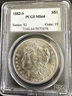 1882 s morgan silver dollar PCGS MS64