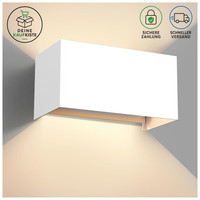 LED Wandleuchte 24W 3000K Warmweiß IP65 Aluminium Einstellbar AußEnlampe Weiß