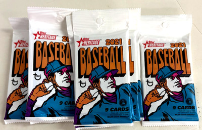 2021 TOPPS HERITAGE BASEBALL PACKS ( 10PKS)