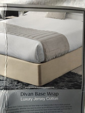 Belledorm Divan Base Wrap Fitted Double Bed Brand New (137x191cm) deep