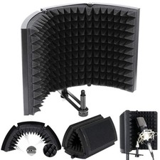 Mousse D'isolation de Microphone, Panneau D'isolation Acoustique Rabattable e...