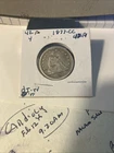 1877 Cc Seated Liberty Quarter