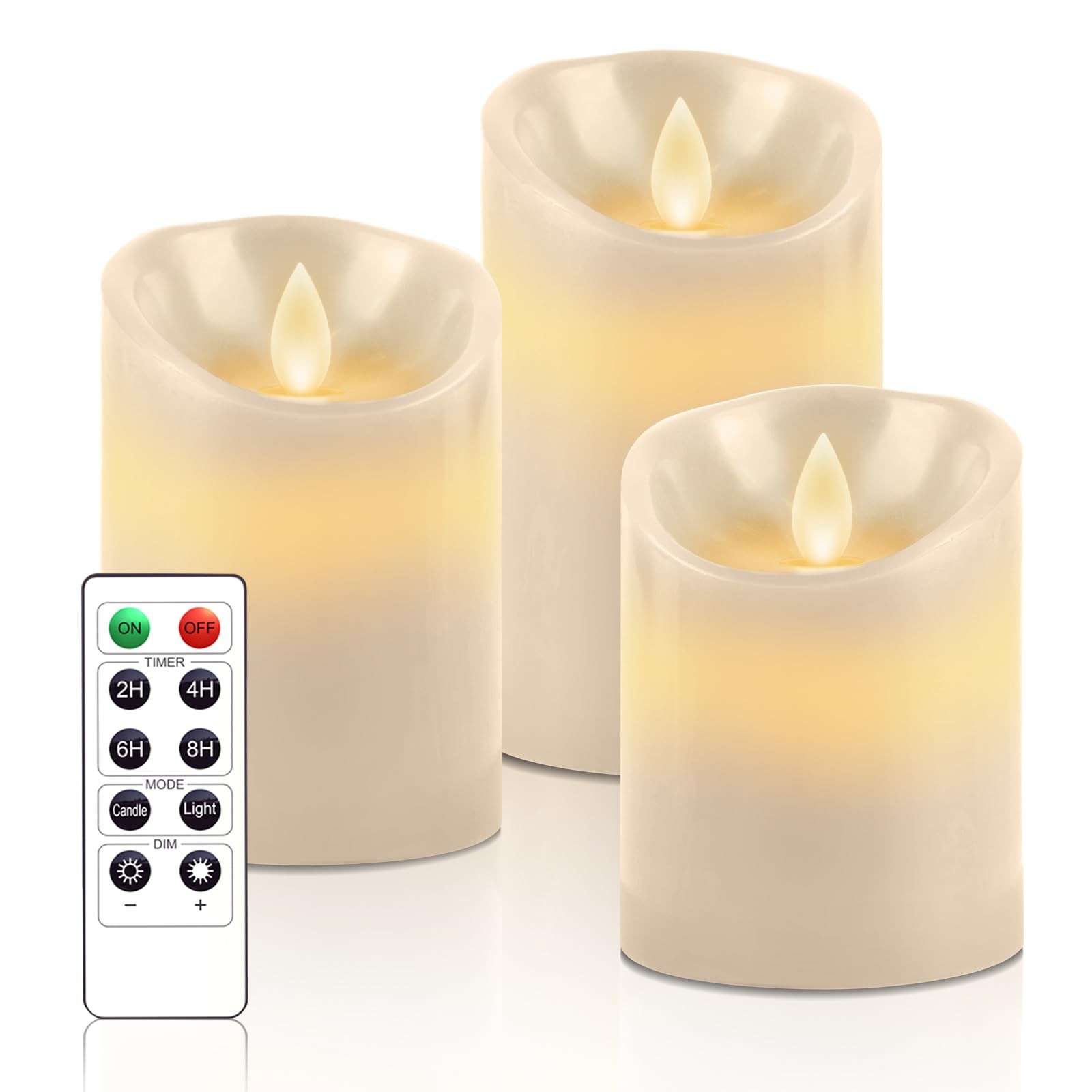 Bougies LED à effet flamme oscillante pour créer une ambiance cocooning lors de vos dîners