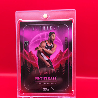 Topps 2023-24 Midnight Scoot Henderson RC Twilight Nightball #NB-23 /99