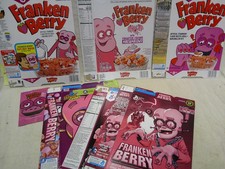 Lot Of (6) 2014 Frankenberry Cereal Boxes Target Diff. 2015 Empty Monster Cereal