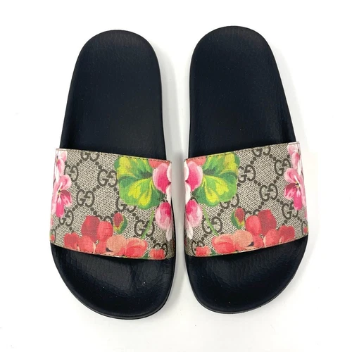Gucci GG Blooms Supreme Floral Slide Sandale à enfiler EU 36