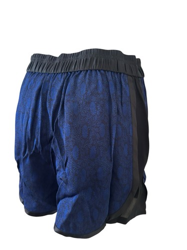 Phillip Lim Silk Baroque Shorts Royal Blue Sporty Luxe Streetwear Evening Club S - Picture 12 of 18