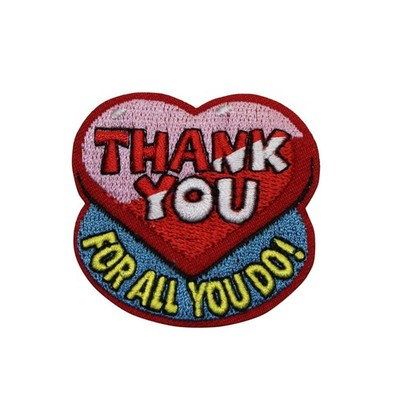 Thank You For All You Do Embroidered Iron On Patch - Girls Scouts 99-K
