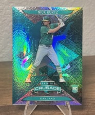 2025 Panini Crusade Nick Kurtz Rookie RC Aqua Teal Refractor /199 #69 Athletics