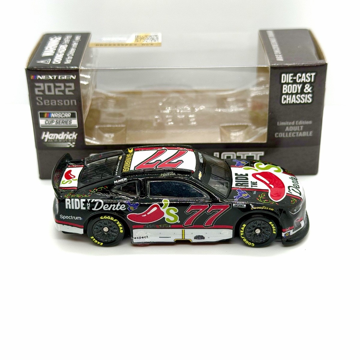 2026 Carson Hocevar #77 Chilis Talladega Custom Nascar Diecast 1