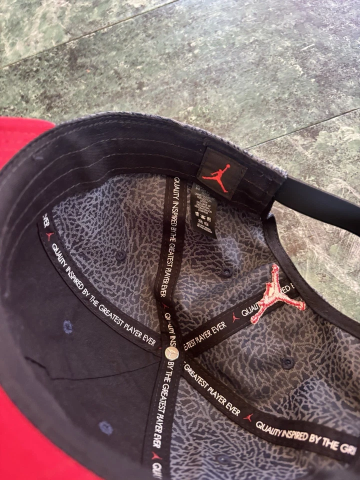 Gorra Air Jordan Heritage 86 japonesa cemento elefante saltador Nike correa trasera gorra Foto 4 de 4