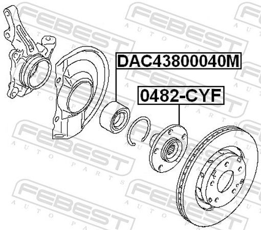 Fits FEBEST DAC43800040M FRONT WHEEL BEARING 43X80X40 ⭐UK Stock⭐ - Image 7