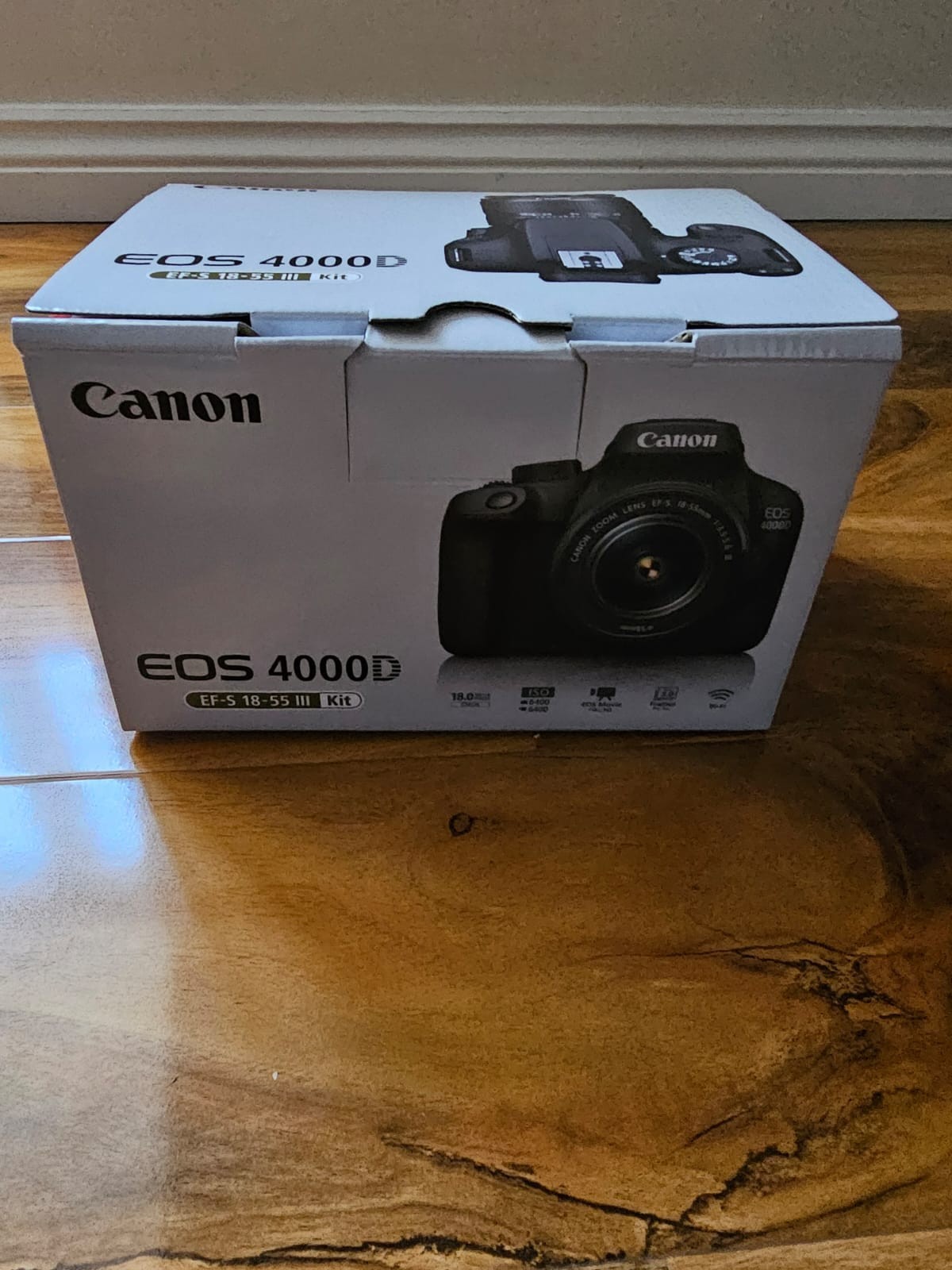 Canon EOS 4000D DSLR Camera and EF-S 18-55 mm f/3.5-5.6 III Lens - Black