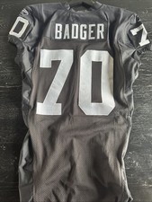 Brad Badger Game Worn Jersey Raiders 2005