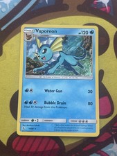 Pokemon Vaporeon 18/68 - Holo Rare - SM Hidden Fates