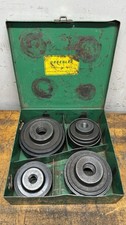 GREENLEE 4 PC. Knock-Out Punch & Die Set 2-1/2” to 4” Conduit Size USA USED