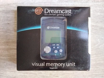 sega dreamcast carte memoire bleu officiel sega en boite etat neuf scelle usa - Photo 1/4