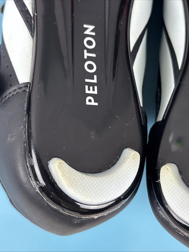 Peloton Cycling Shoes With Cleats Size 40 (Womens US 9 / Mens US 7) Black Red - Picture 19 of 20