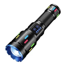 Powerful Tactical Flashlight Rechargeable Zoom Torch Outdoor Waterproof Camping