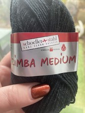 Wollpaket Sockenwolle 10x 50 Gr. Schoeller und Stahl 80% Schurwolle Schwarz Neu