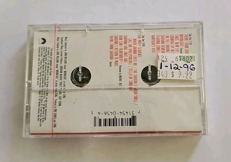 Sabrina Soundtrack Cassette SEALED Hype Sticker A&M John Williams Sting VTG - Image 3 of 4