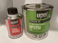 U-pol System 20 High Build Primer Gray Up2251 Standard Hardener Up2327 Kit