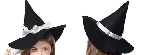 Disfraz Infantil SOMBRERO BRUJA para NIÑAS - Negro Foto 2 de 3