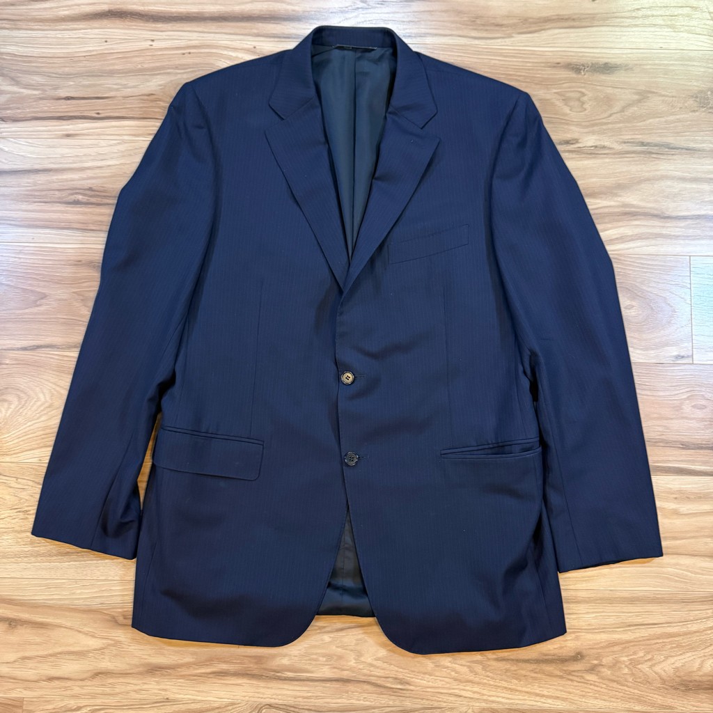 Canali Men’s 44R Navy Wool Blazer Made in Italy