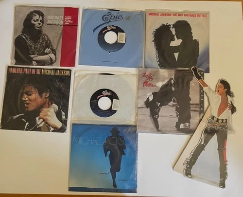 LOT OF 42 MICHAEL JACKSON AND JACKSON 45 RPM 7 INCH RECORDS