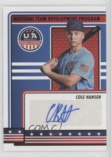 2023 Panini USA Baseball Stars & Stripes Cole Hansen #NTDP-CH Auto sc8
