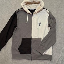 Graniph Control Bear Boa Hood Double Zip Parka XL Unisex Cotton Blend