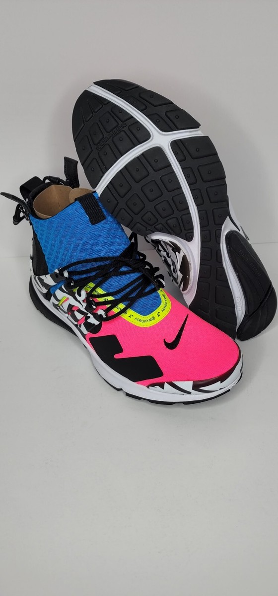 Nike Air Presto Mid X Acronym/ Racer Pink/ Size 9M/ Used PADS | eBay