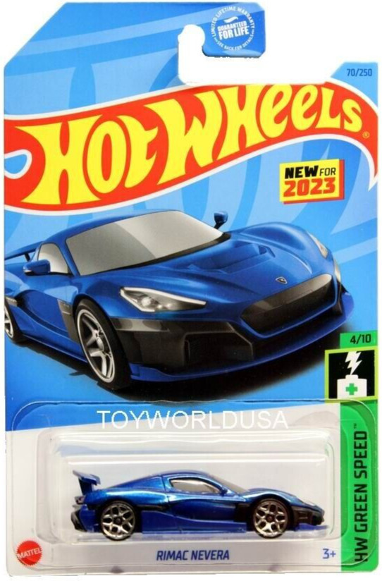 2023 Hot Wheels #70 HW Green Speed Rimac Nevera Blue