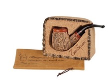 TOM SPANU TUBO IN SUGHERO TAGLIATO A MANO RICOPERTO DI BUONE DIMENSIONI COMPLETAMENTE PIEGATO 9 MM RADICA * NUOVO *