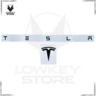 <!--F#f_0-->2pcs Tesla Model 3 Trunk Letters + Bonnet Emblem Badge - MATTE BLACK - OEM Style<!--F/-->