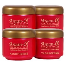 4x 125ml Anti-Aging ARGANÖL 2 Tag 2 Nacht Gesichtscreme Feuchtigkeitscreme Creme