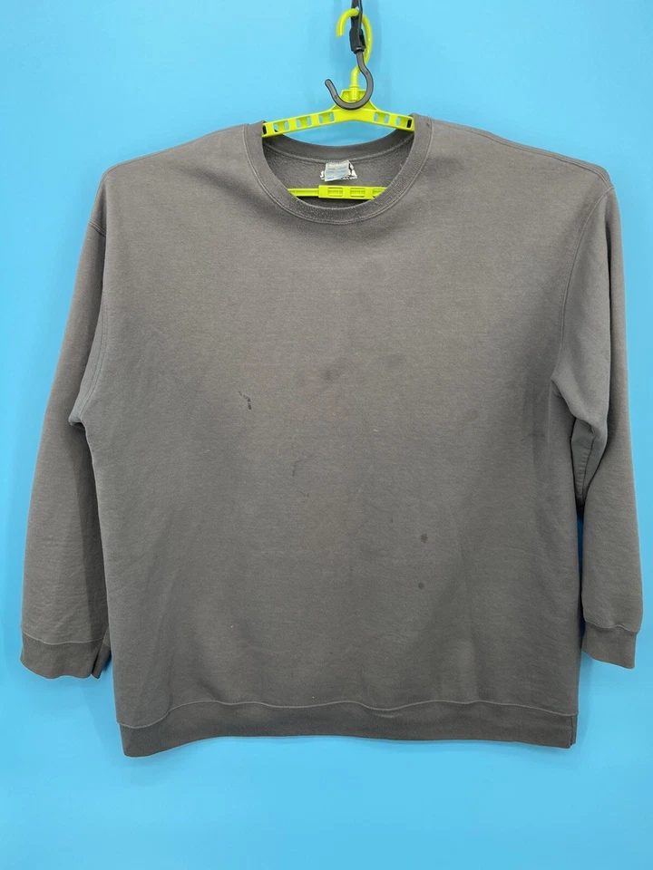 Joes USA Sudadera Para Hombres 4XL Alto Gris Suéter Pullover En Blanco Talla Grande y Alta Foto 2 de 4