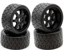 Powerhobby 1/8 Gripper Front Rear 42/54/100 Belted Tires Black Arrma LIMITLESS