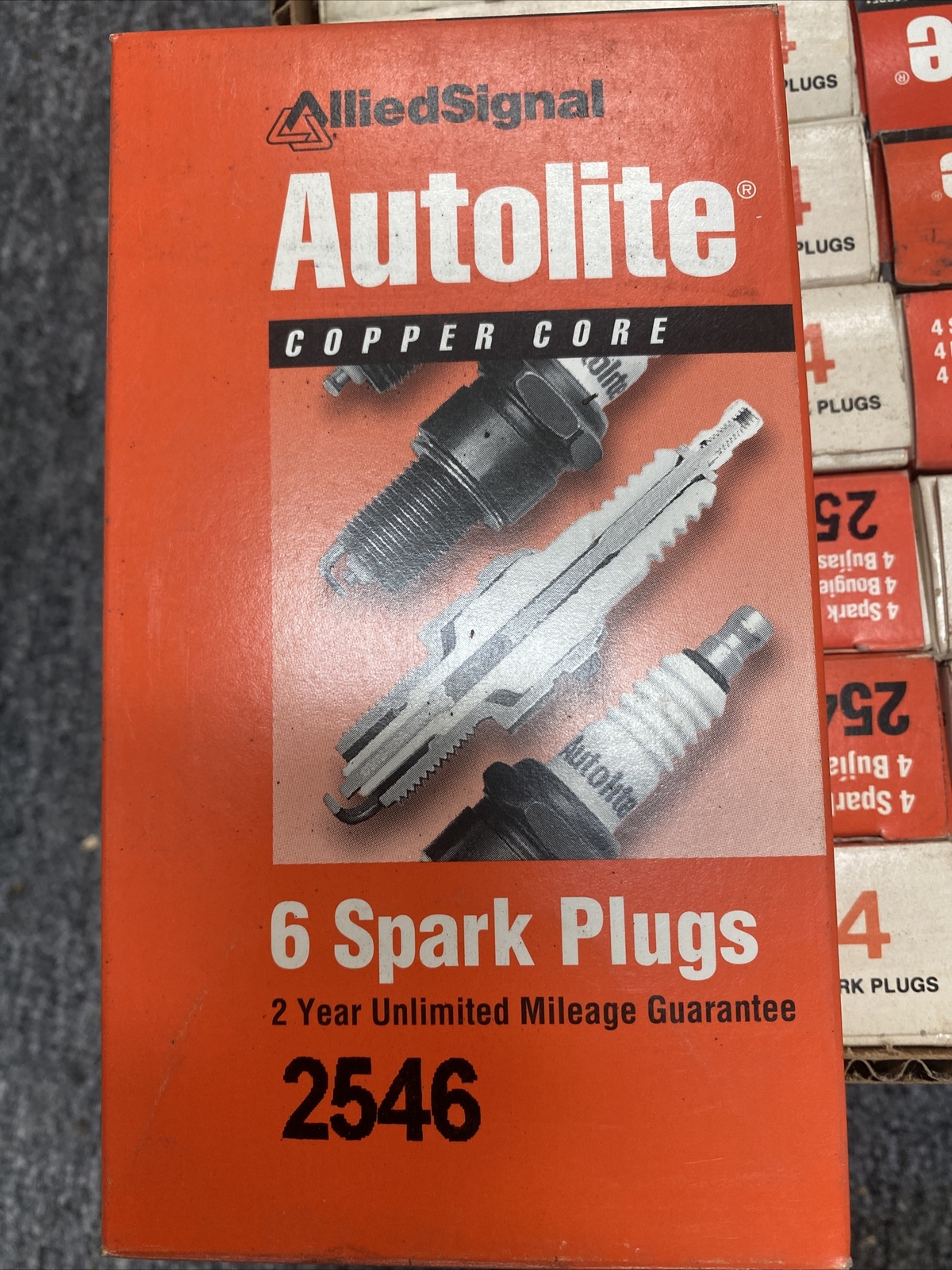 Box Of 6 AUTOLITE 2546 COPPER SPARK PLUGS